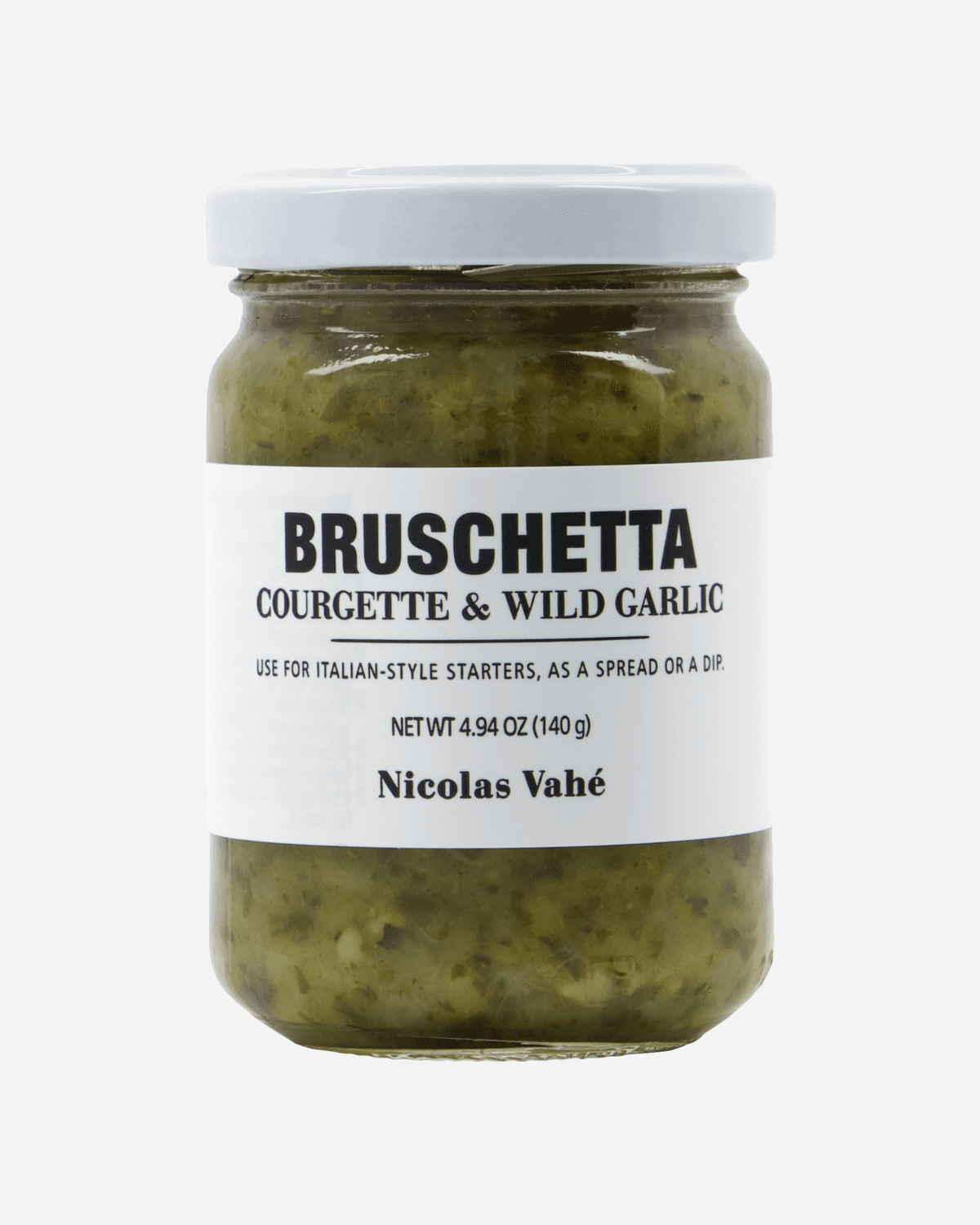 Bruschetta, courgette & wild garlic