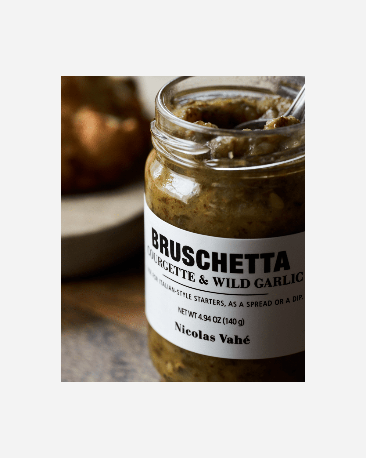 Bruschetta, courgette & wild garlic