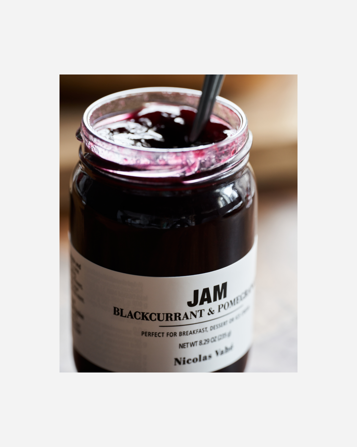 Jam, blackcurrant & pomegranate