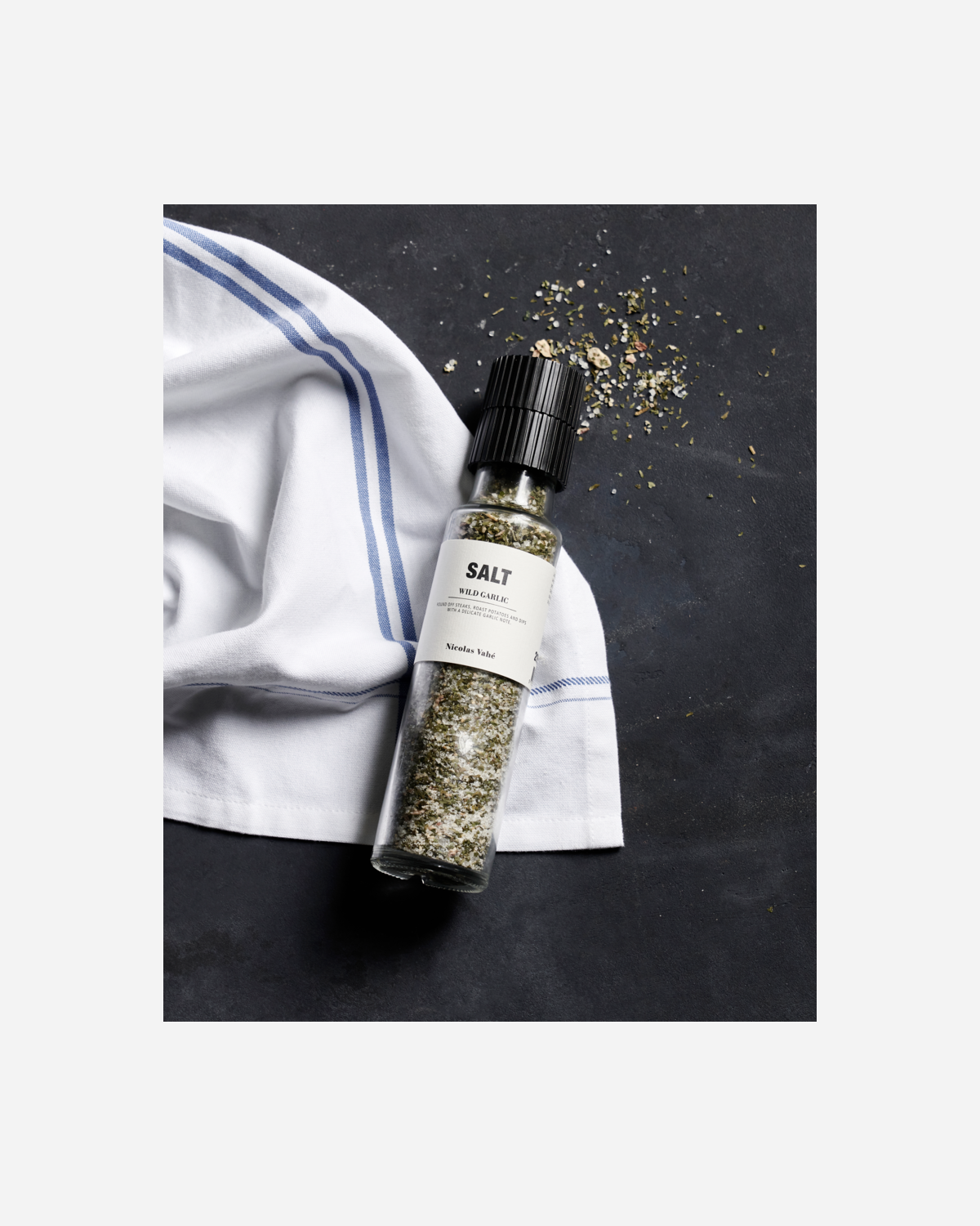 Salt, wild garlic