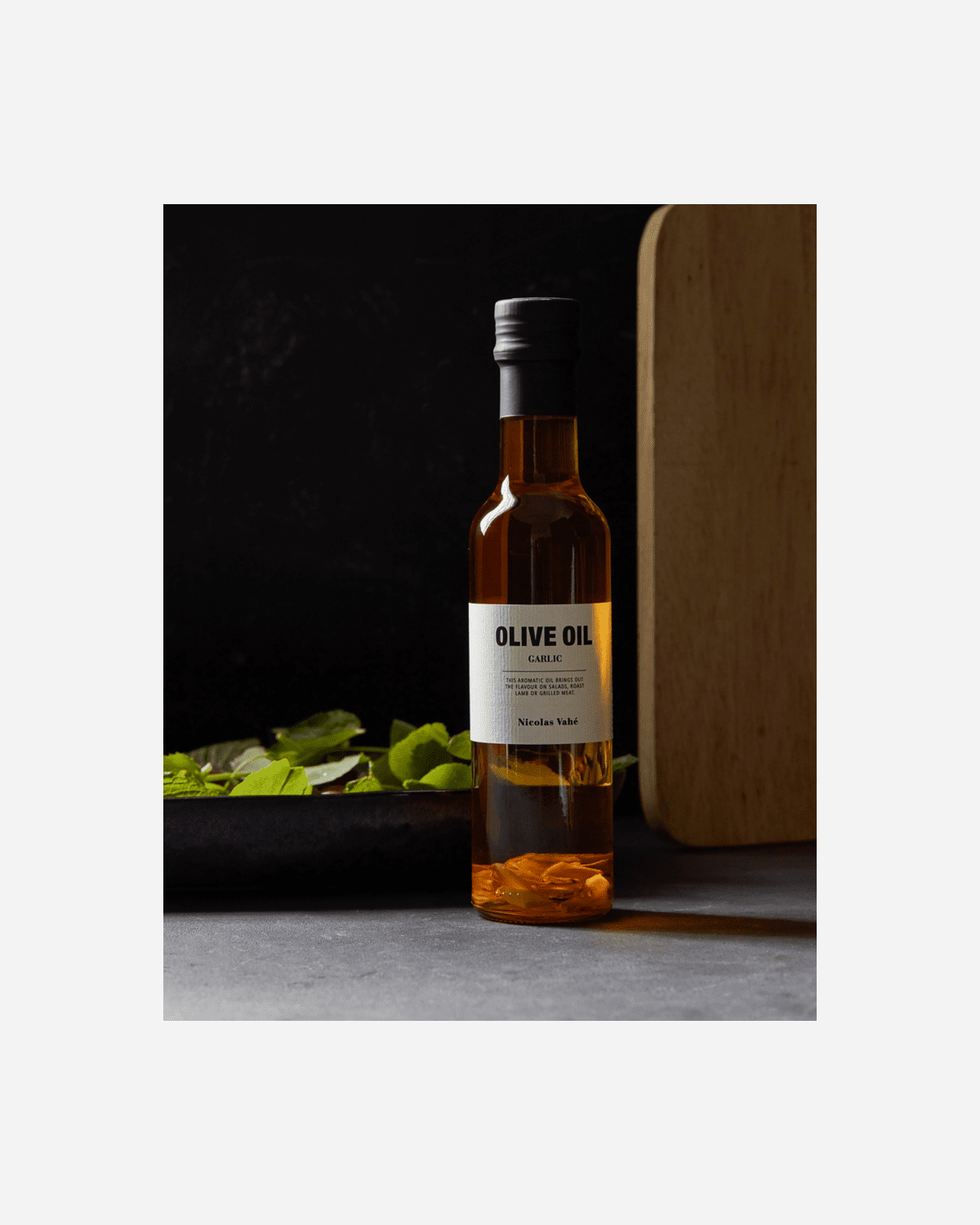Olive oil with garlic