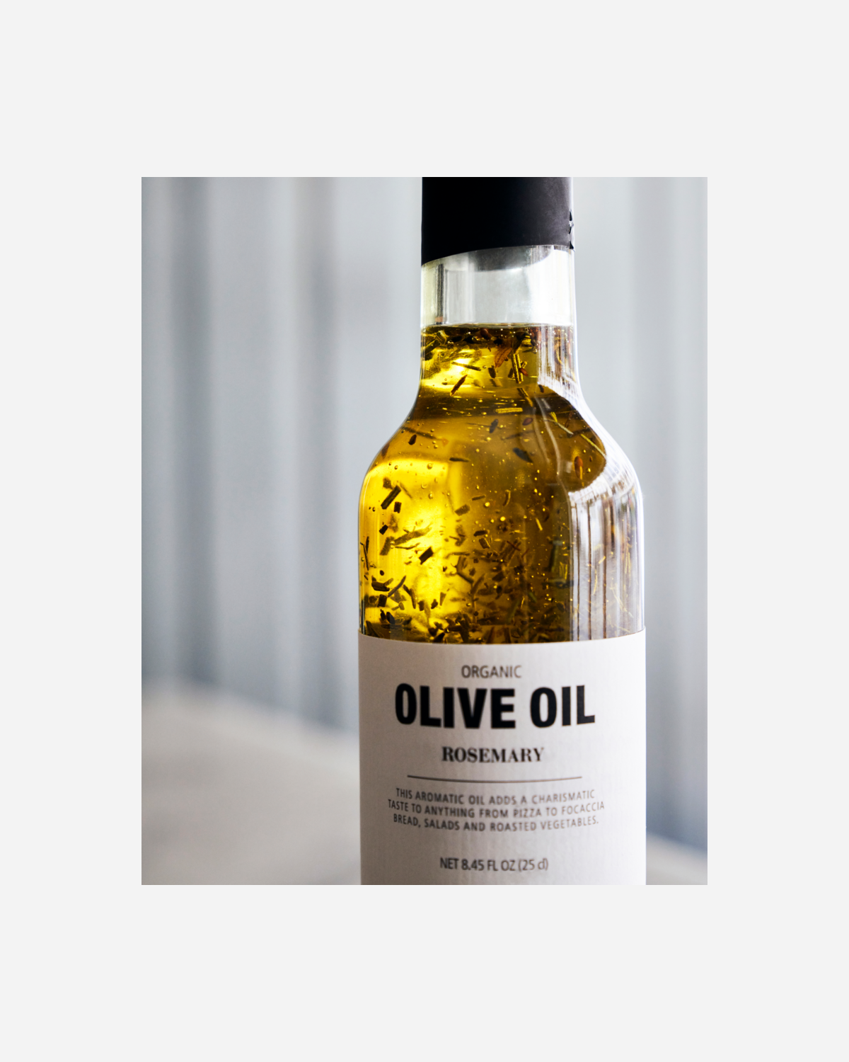 Organic olive oil with rosemary
