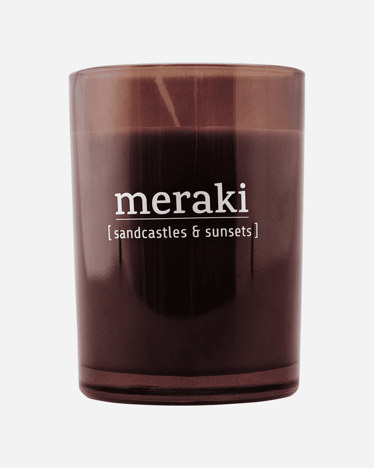 Scented candle, Sandcastles & sunsets, Brown