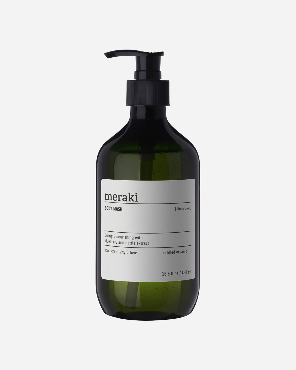 Body wash, Linen dew, Green