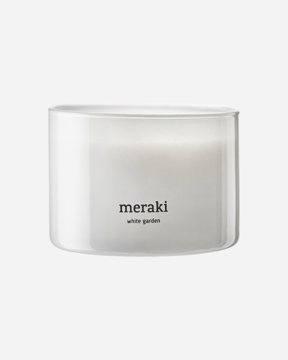Scented candle, White garden, White