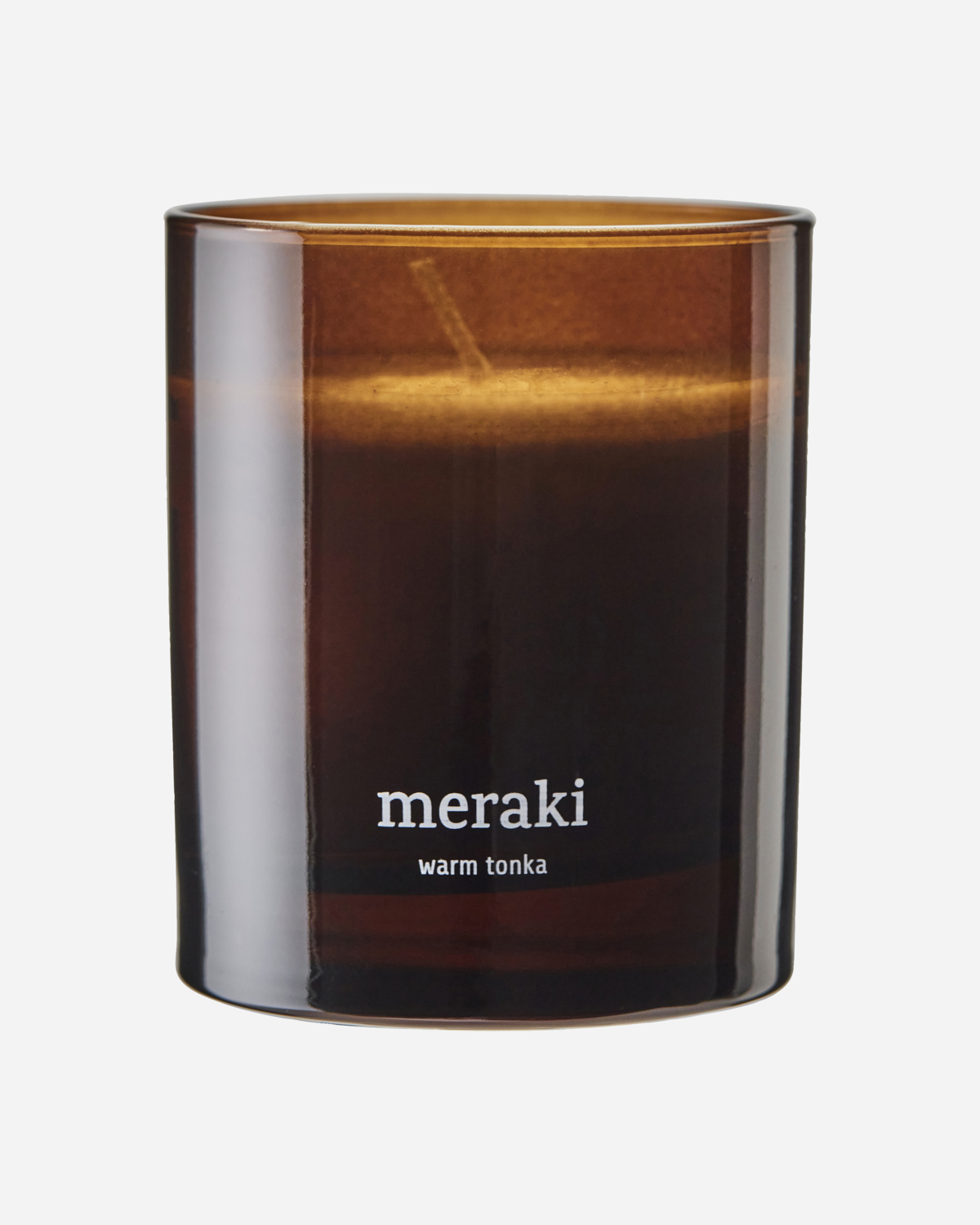 Scented candle, Warm tonka, Brown